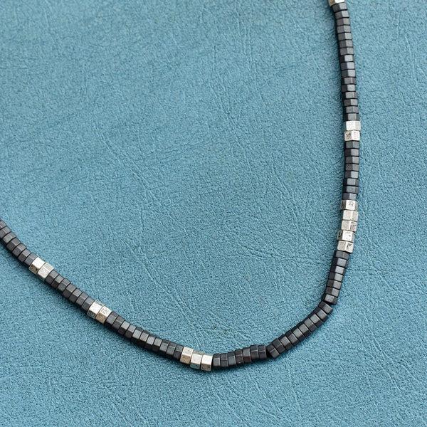Pura Vida Men's Faceted Pyrite Bead Necklace