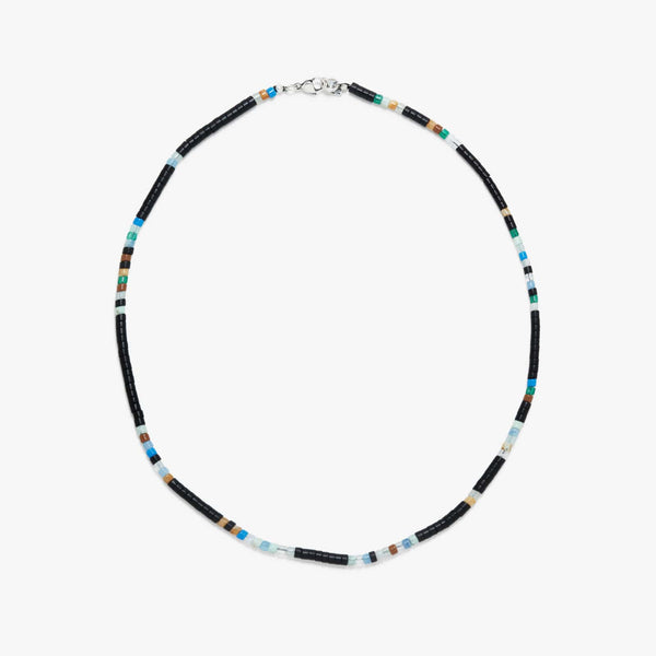 pura vida Men's Mixed Seed Bead Necklace