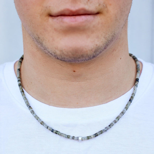 Pura Vida Men's Stone Bead Necklace