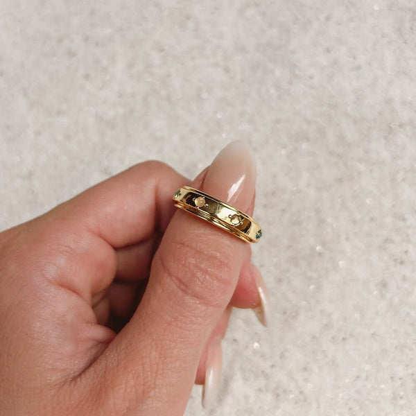 Pura Vida Mental Health Awareness Fidget Ring