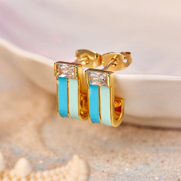 Pura Vida Meridian Huggie Earrings