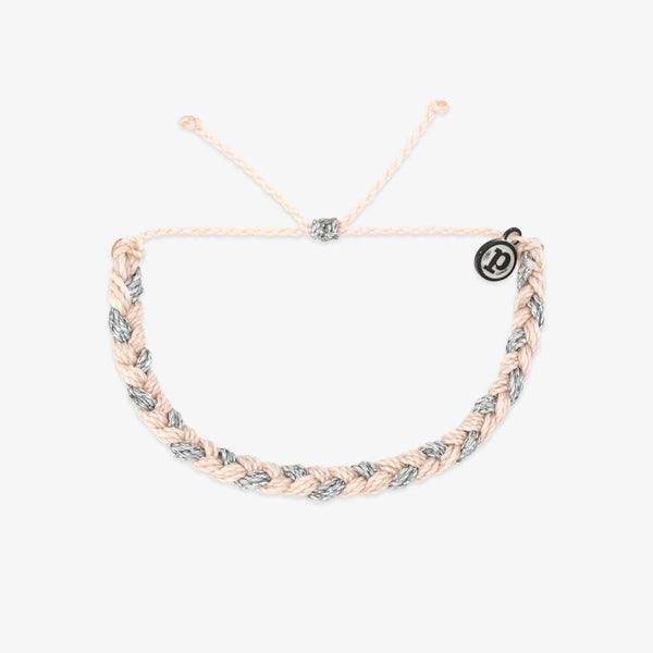 pura vida Metallic Blush Braided Bracelet