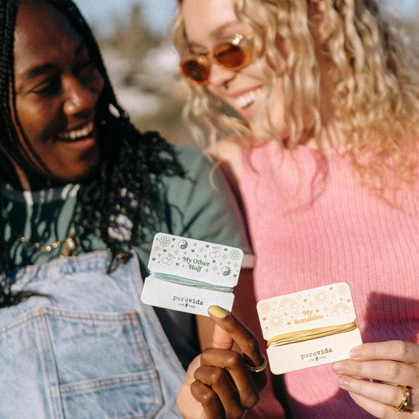 Pura Vida My Other Half Bracelet Card