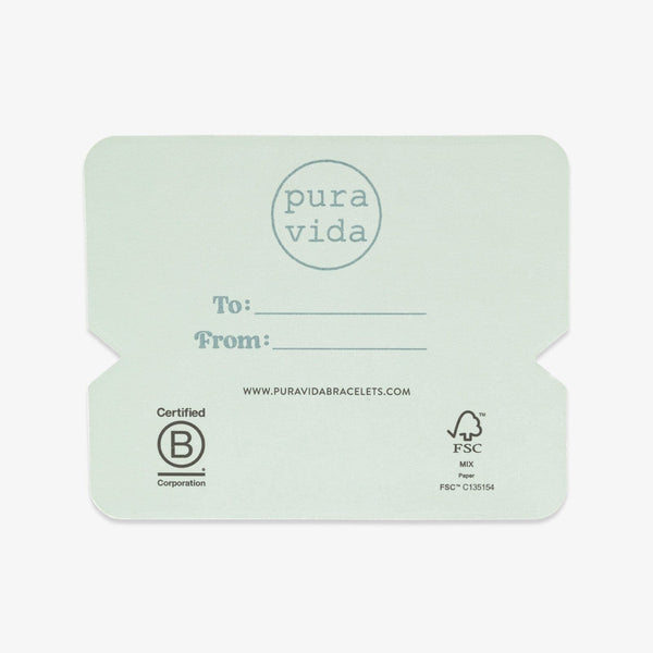 Pura Vida My Other Half Bracelet Card