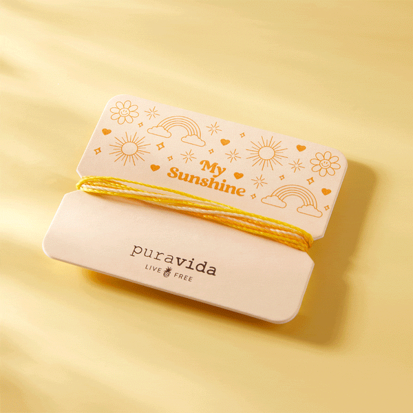 Pura Vida My Sunshine Bracelet Card