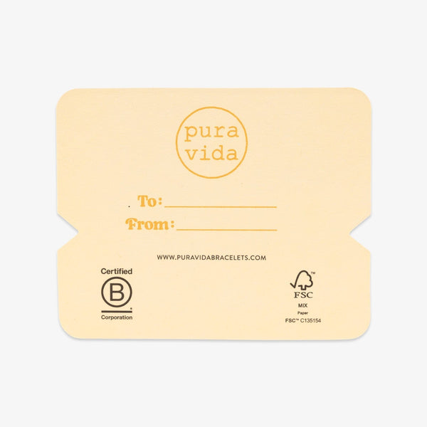 Pura Vida My Sunshine Bracelet Card