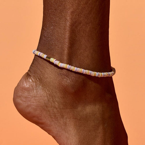 Pura Vida Nassau Stretch Anklet