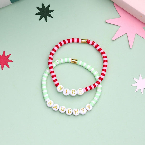 Pura Vida Naughty Or Nice Stretch Bracelet Set