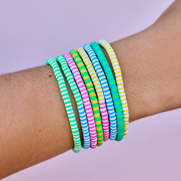 Pura Vida Neon Daze Stretch Bracelet Set Of 8