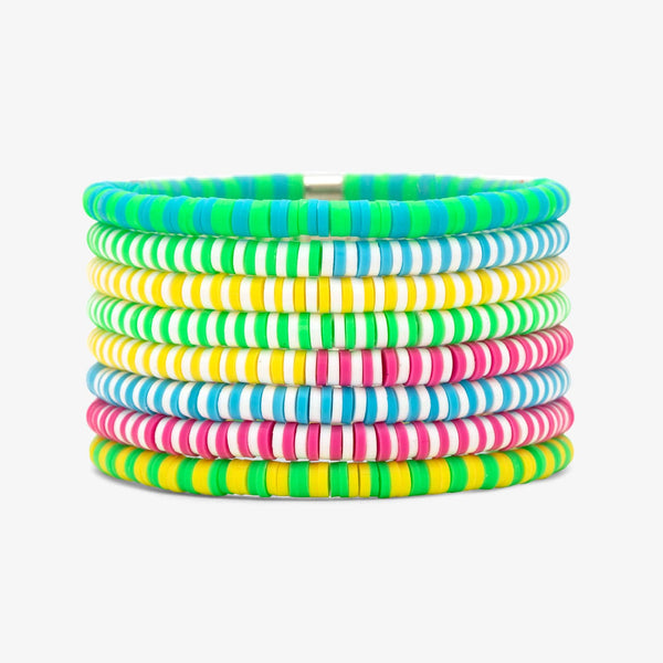 pura vida Neon Daze Stretch Bracelet Set of 8