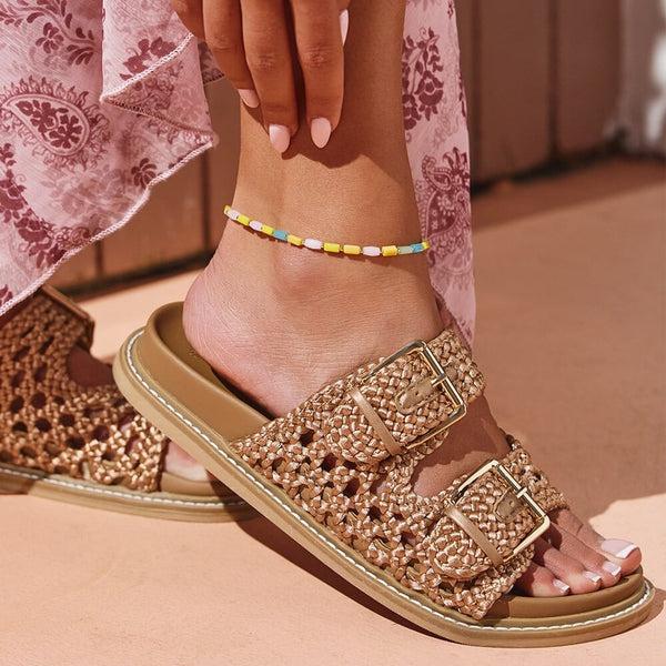 Pura Vida Neon Lights Stretch Anklet