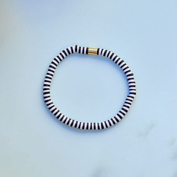 Pura Vida Obsidian Seascape Stretch Bracelet