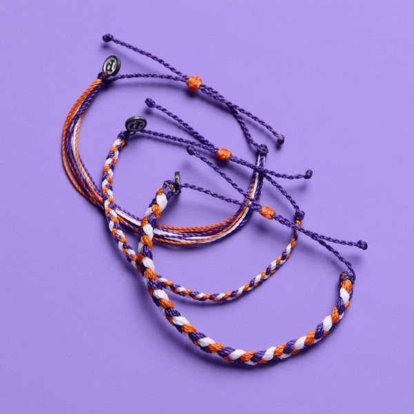 Pura Vida Orange Purple & White Collections