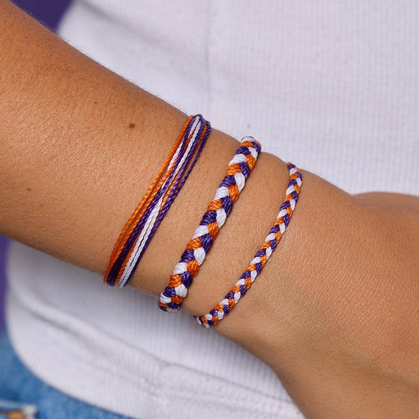 Pura Vida Orange Purple & White Collections