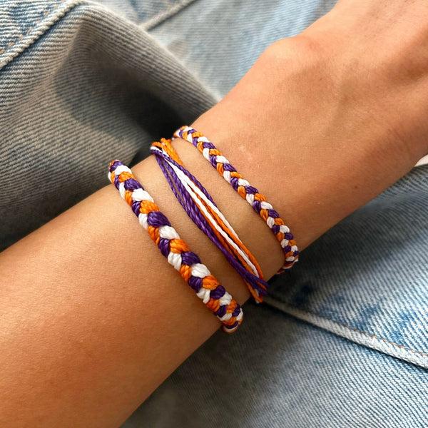 Pura Vida Orange Purple & White Collections
