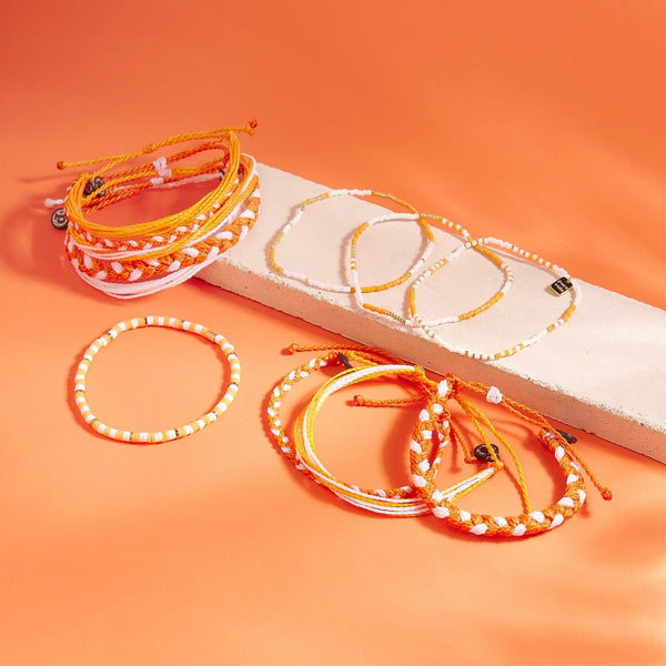 Pura Vida Orange & White Collection