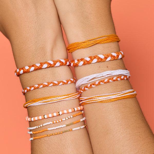 Pura Vida Orange & White Collection