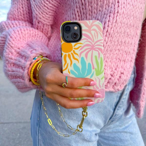 Pura Vida Paperclip Chain Wristlet Phone Chain