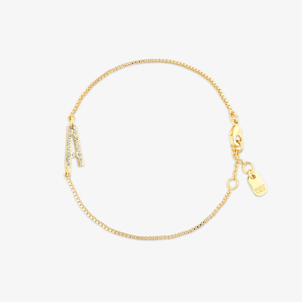 pura vida Pavé Initial Chain Bracelet