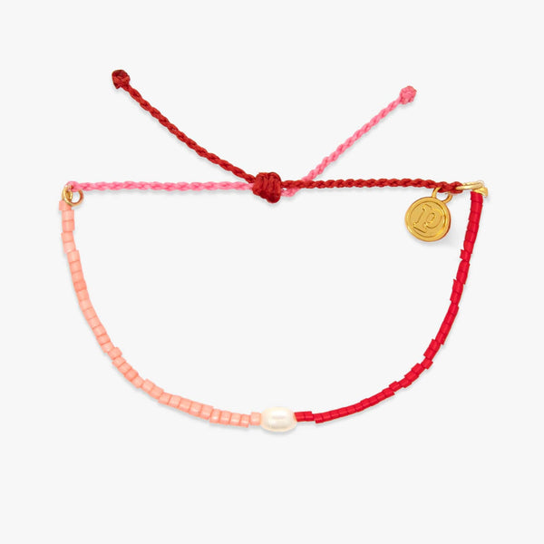 pura vida Pearl Two-Tone Charm Bracelet