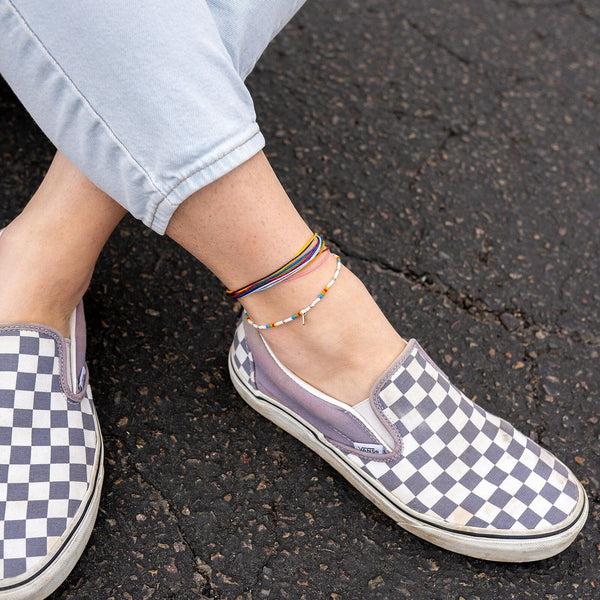 Pura Vida Progress Pride Anklet