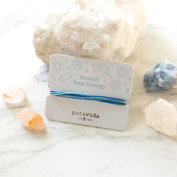 Pura Vida Protect Your Energy Bracelet Card