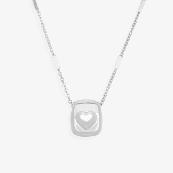 pura vida Puffy Heart Pendant Necklace