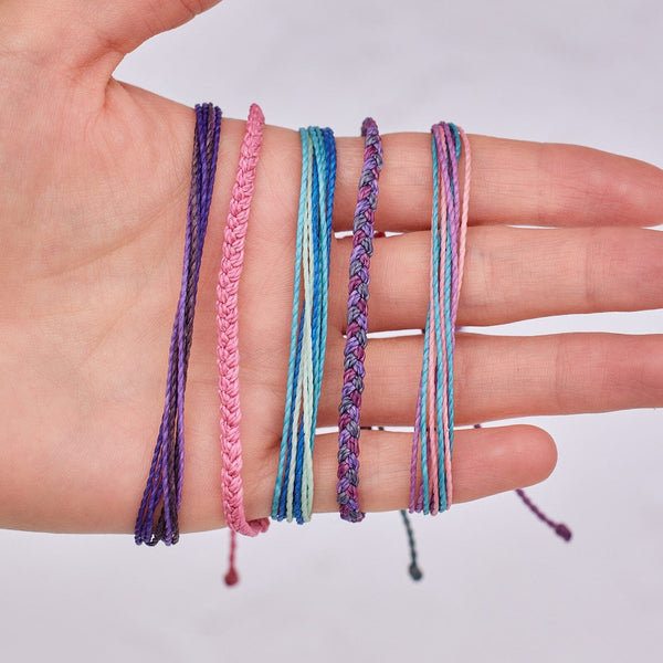 Pura Vida Purple Sunset Friendship 5 Pack