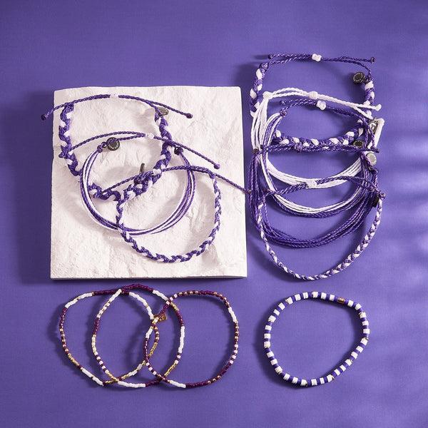 Pura Vida Purple & White Collection
