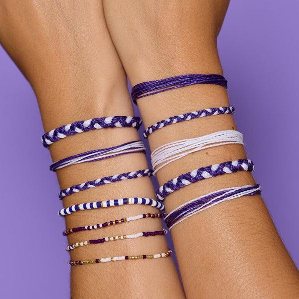 Pura Vida Purple & White Collection