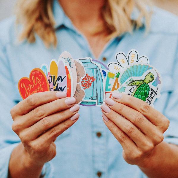 Pura Vida PV Knucks Sticker