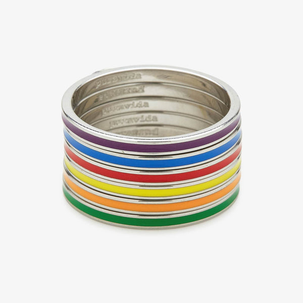 pura vida Rainbow Ring Stack