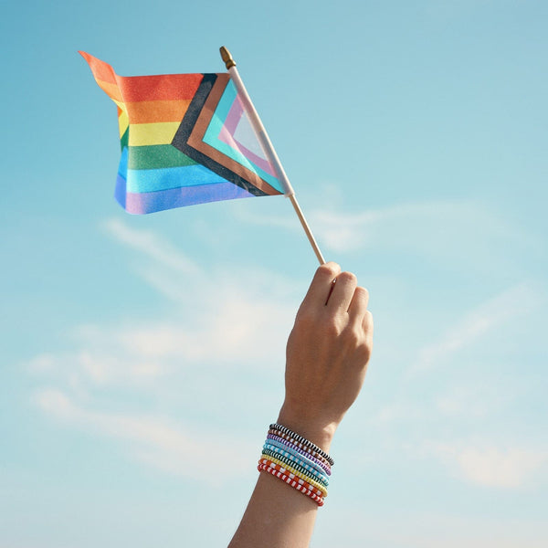 Pura Vida Rainbow Stretch Bracelet Set Of 8