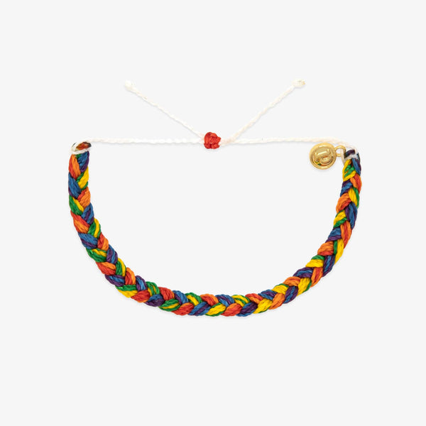 pura vida Rainbow Wide Braid Bracelet