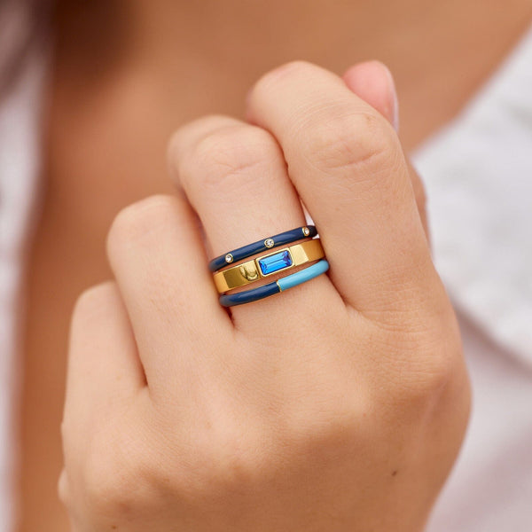 Pura Vida Ravenclaw™ 3 Ring Stack
