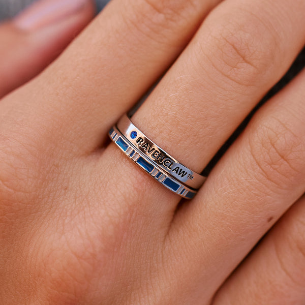 Pura Vida Ravenclaw™ House Ring Stack