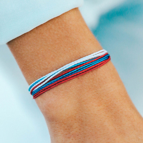 Pura Vida Red White & Blue Bracelet