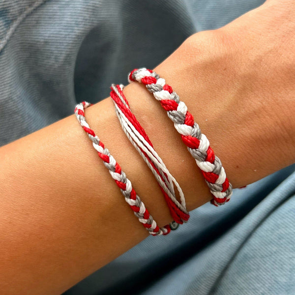 Pura Vida Red White & Grey Collection