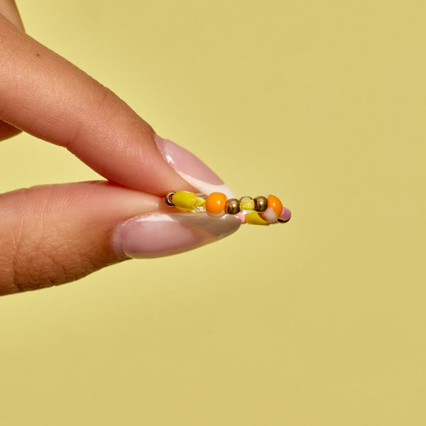 Pura Vida Sarita Mixed Seed Bead Stretch Ring