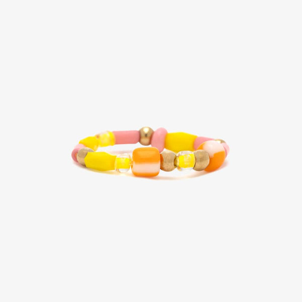 pura vida Sarita Mixed Seed Bead Stretch Ring