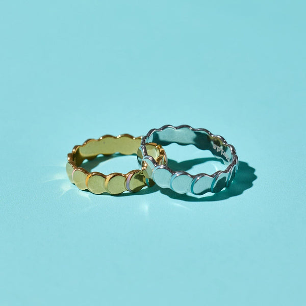 Pura Vida Scallop Enamel Ring Band