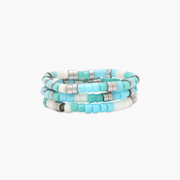 pura vida Seafoam Dream Stretch Ring Set of 3