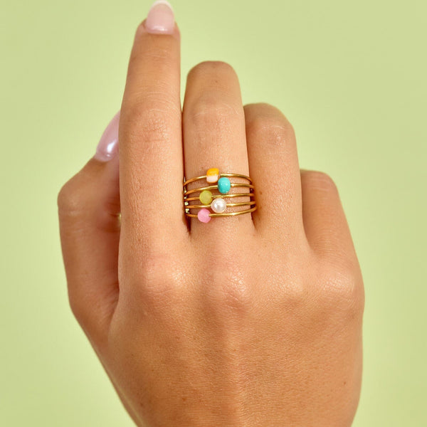 Pura Vida Serenity Floating Ring Stack