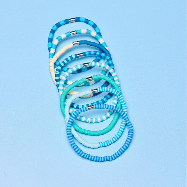 Pura Vida Shark Week Stretch Bracelet Set Of 8