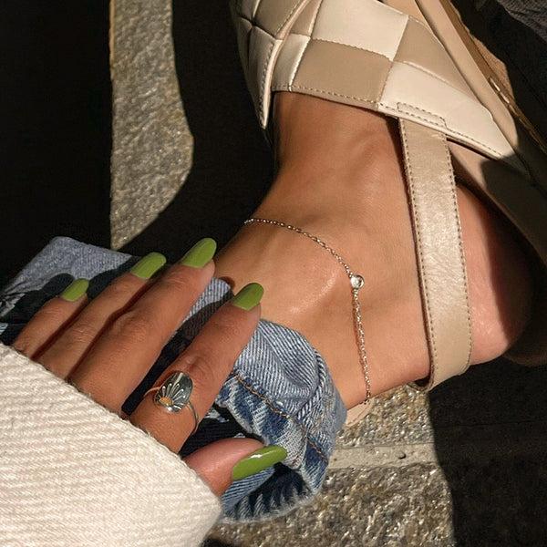 Pura Vida Shimmering Chain Anklet