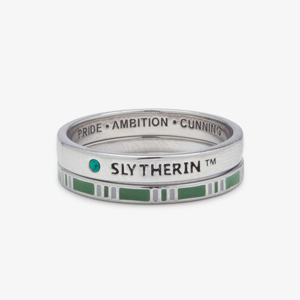 pura vida Slytherin™ House Ring Stack