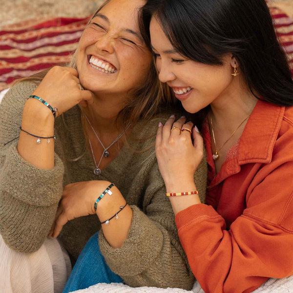 Pura Vida Slytherin™ Tile Bead Stretch Bracelet