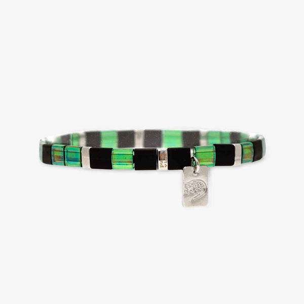 pura vida Slytherin™ Tile Bead Stretch Bracelet