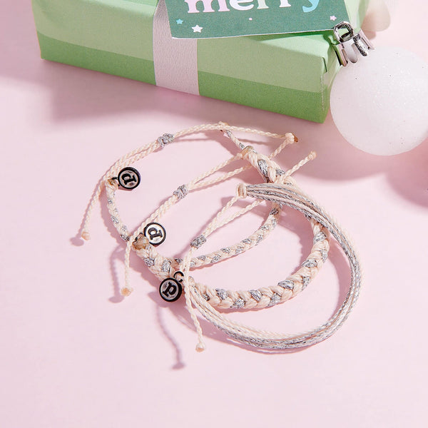 Pura Vida Snowfall Mini Braided Bracelet
