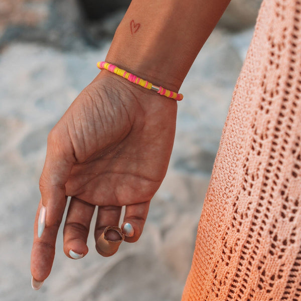 Pura Vida Solar Power Seascape Stretch Bracelet